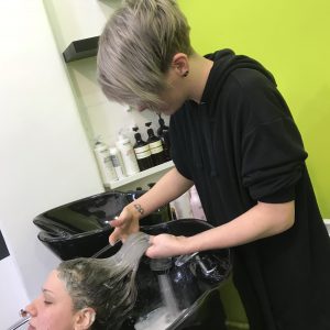 When the hairdresser also rocks the grey trend