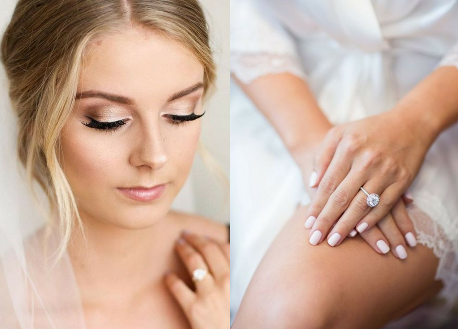Our favourite bridal hairstyles, make-up and nail designs