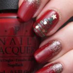 Christmas nails - a touch of sparkle