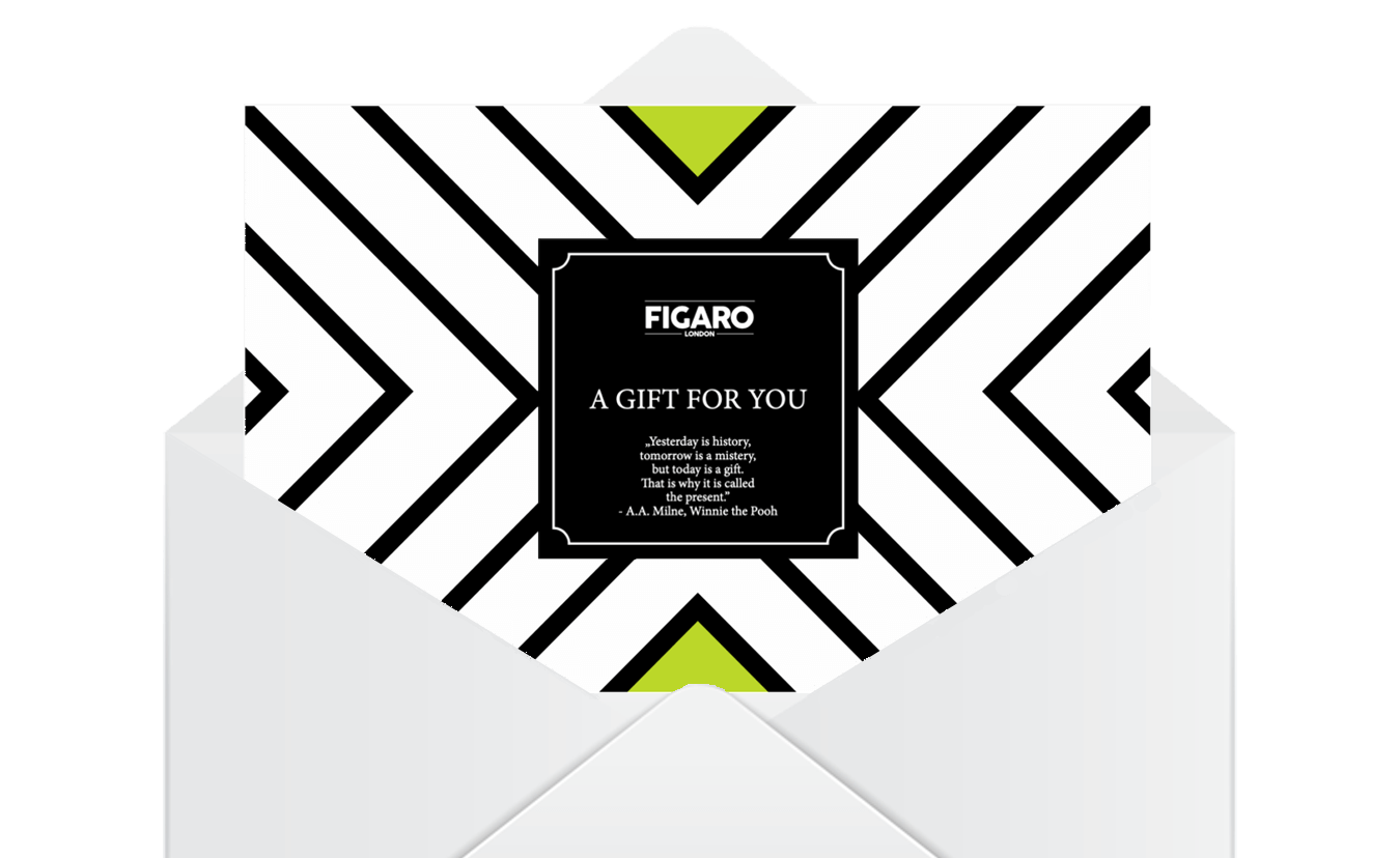 Figaro London Customised Gift Card